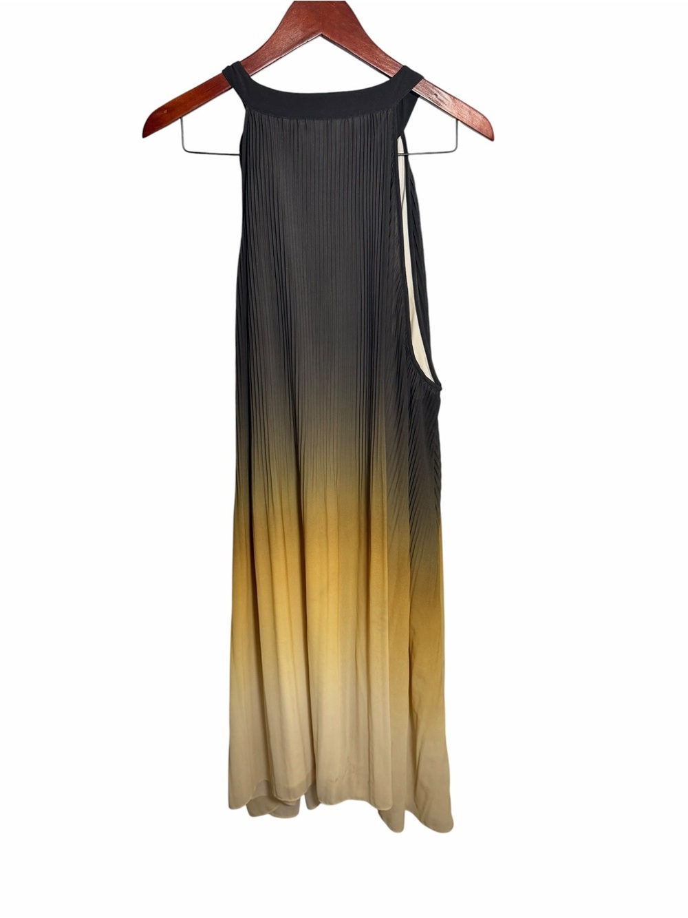Cato Ombre Halter Maxi Dress in Black and Gold - Picture 3 of 9